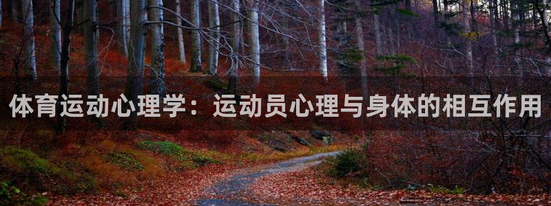熊猫体育nba：体育运动心理学：运动员心理与身体的相互作用
